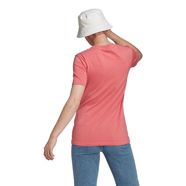 camiseta adidas trefoil feminina rosa