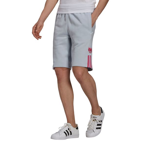 Shorts-adidas-Adicolor-3D-Masculino-Cinza