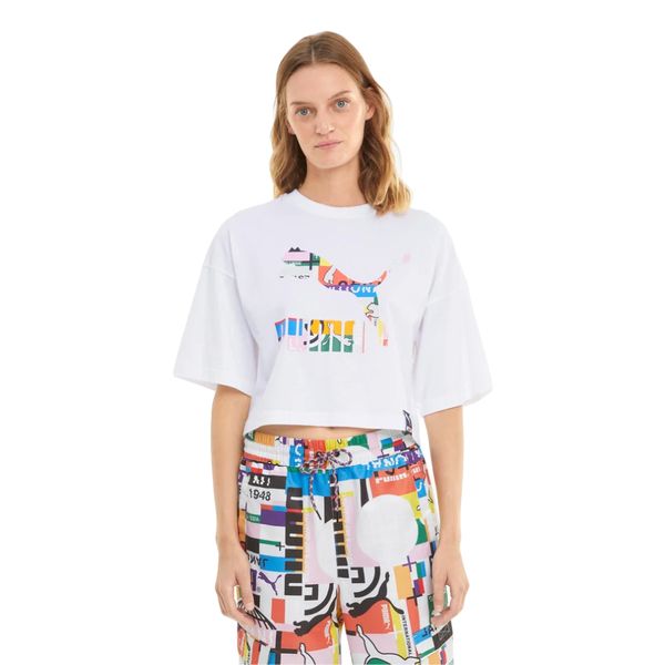 Camiseta-Puma-Graphic-Feminina-Branca