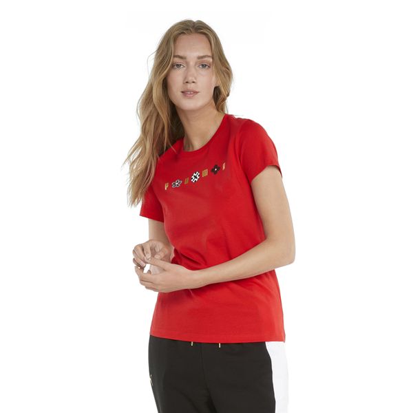 Camiseta-Puma-As-Graphic-Feminna-Vermelha