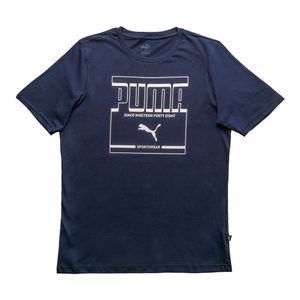 Camiseta-Puma-Graphic-Masculina-Azul