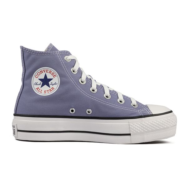 Tênis Converse Chuck Taylor All Star Cano Alto Feminino Branco / Lilás