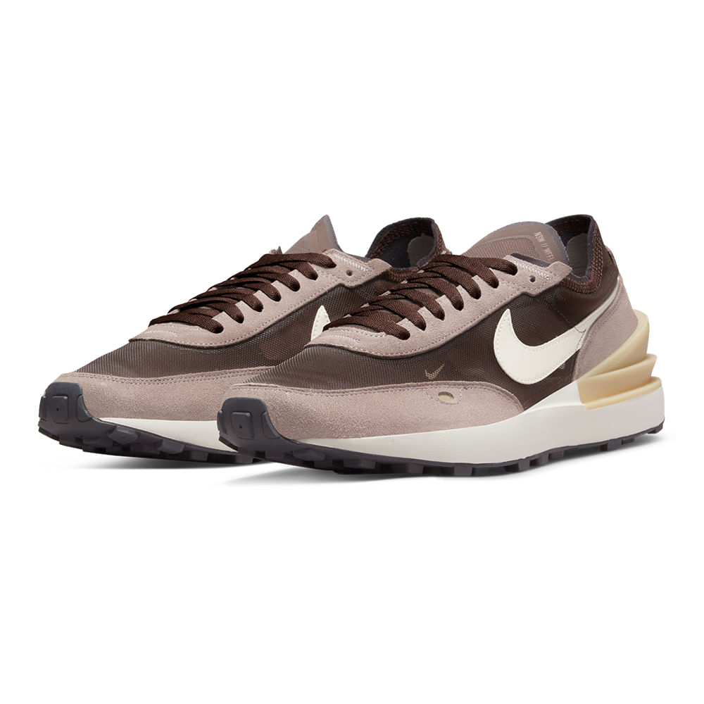 brown nike waffle