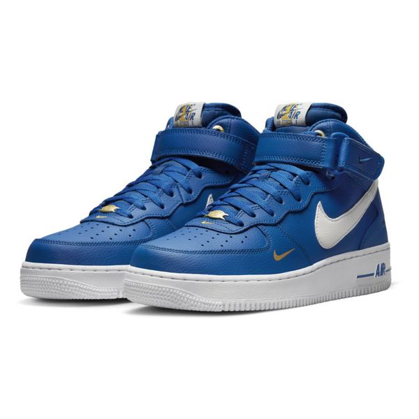 Dark blue high top air sales force ones