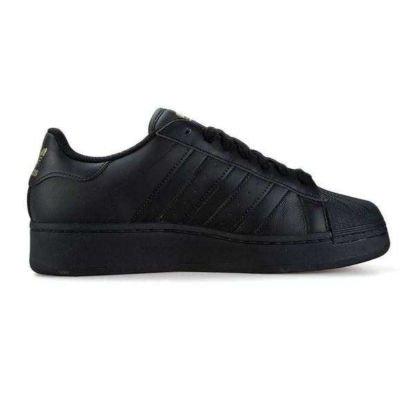 Adidas superstar preto com 2024 dourado