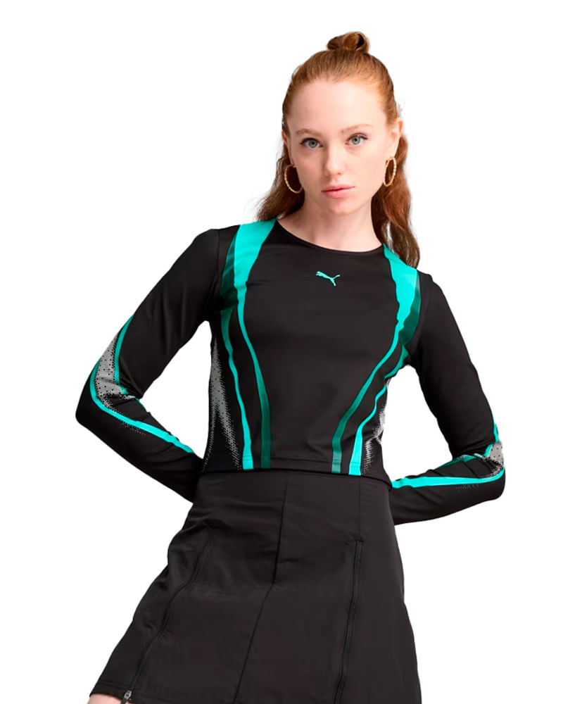 Camiseta Puma Manga Longa Feminina