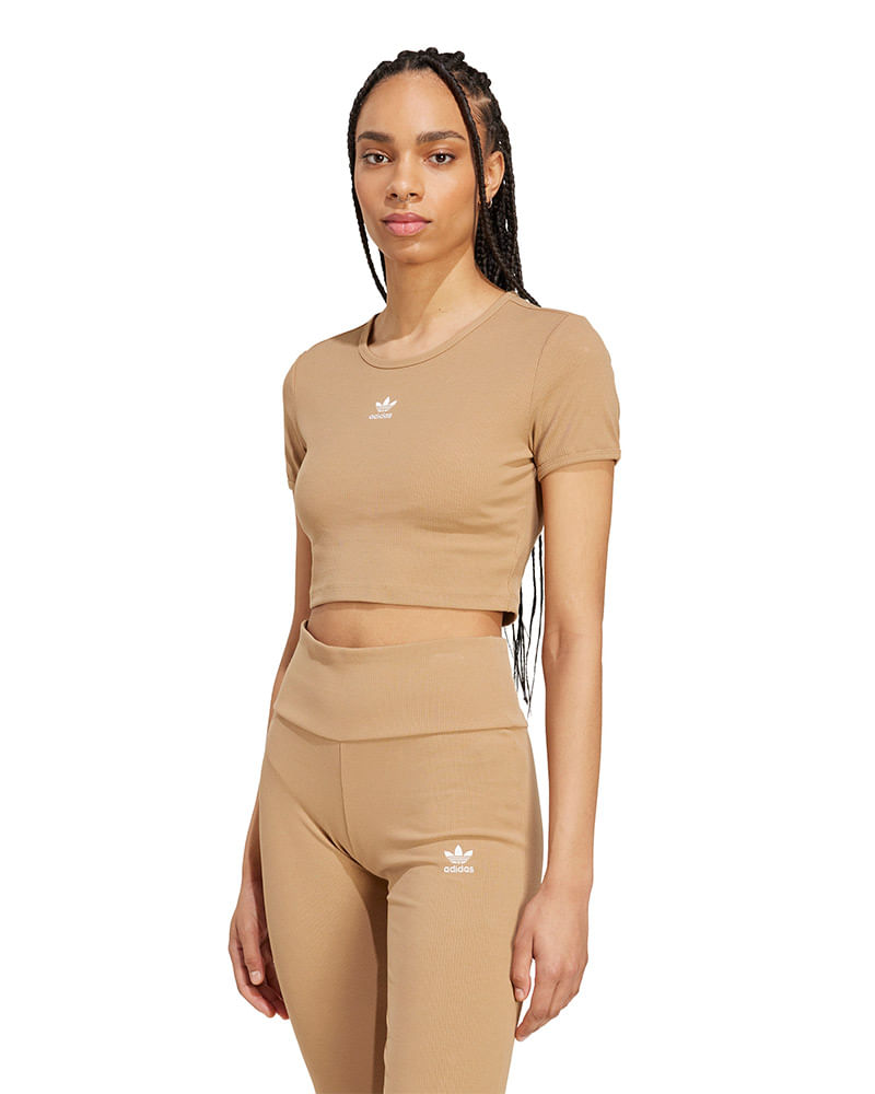 Cropped adidas Essentials Rib Feminina