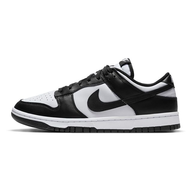 Nike Dunk Low "Panda" — Branco / Preto, ângulo 1