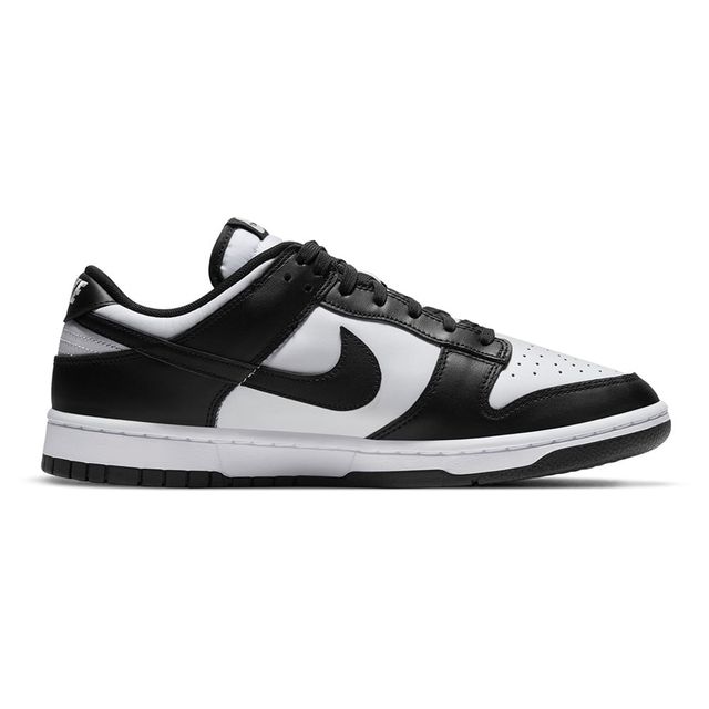 Nike Dunk Low "Panda" — Branco / Preto, ângulo 4