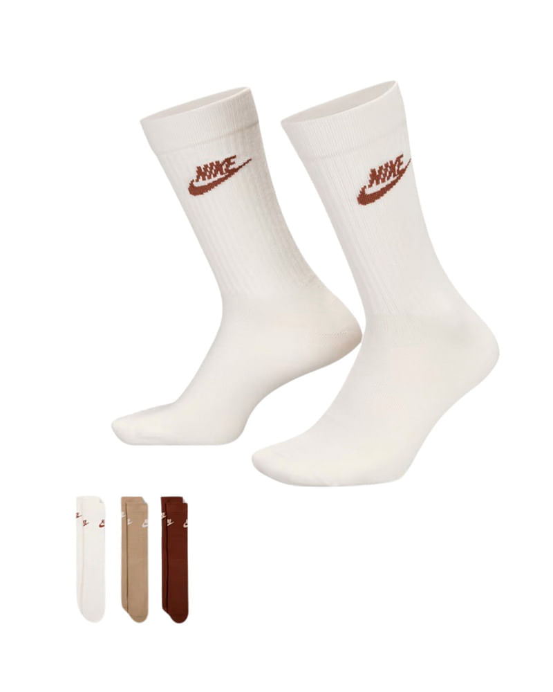 Meia Nike Essential 3P Unissex - Meia Nike Essential 3P Unissex - M