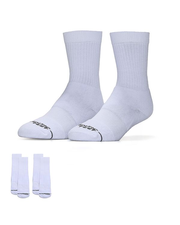 Meia Authentic Feet Kit 2 Extra Cano Longo Unissex - 33 a 38