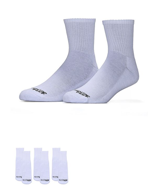 Meia Authentic Feet Kit 3 Cano Médio Unissex - 33 a 38