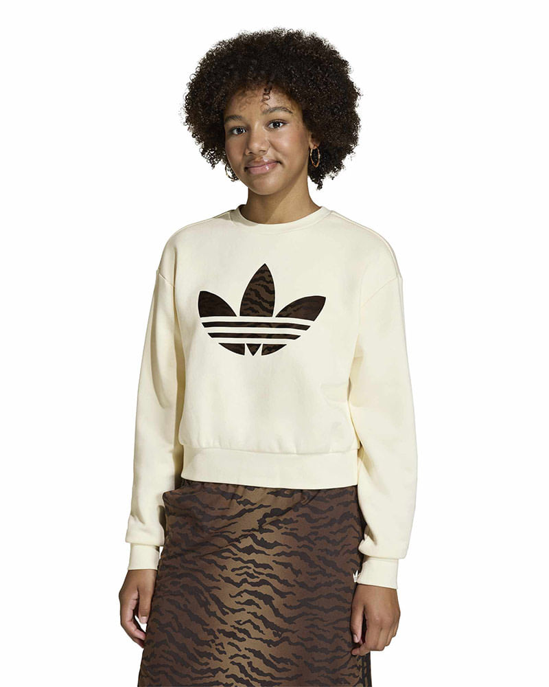 Blusão adidas Boxy Crew Infantil