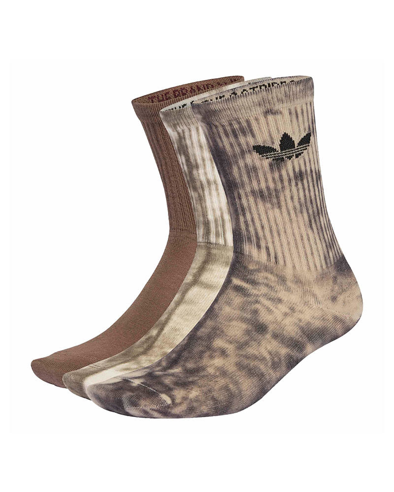 Meia adidas Cano Médio Crew 3 pares Unissex