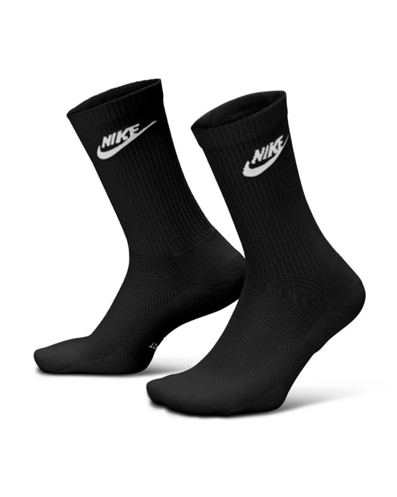 Meia Nike Everyday Elevated Crew 3 Pares Unissex