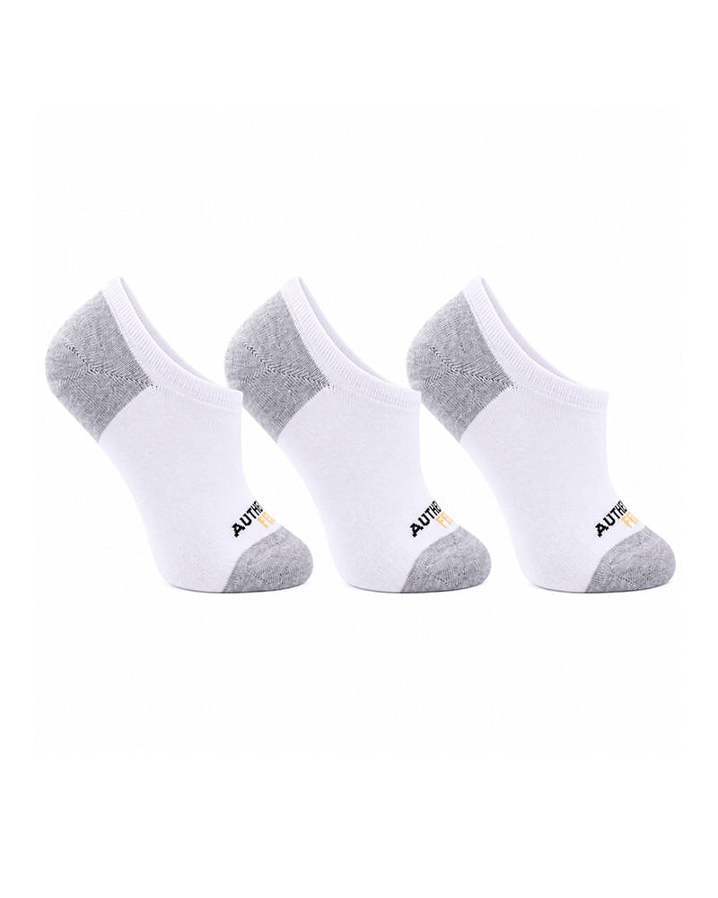 Meia Lupo Authentic Feet Invisível Pack 3 pares