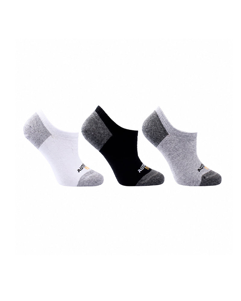 Meia Lupo Authentic Feet Invisível Pack 3 pares