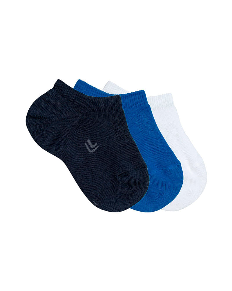 Meia Lupo Kids Kit 3 pares Infantil - Meia Lupo Kids Kit 3 pares Infantil - M